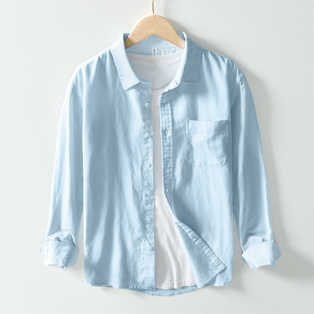 Linen Long Sleeve Shirt in 6 Colours