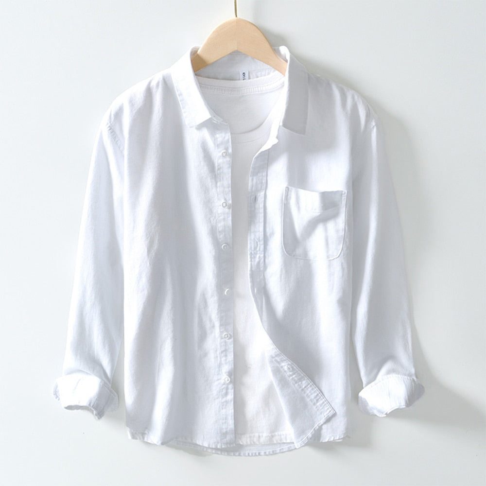 Linen Long Sleeve Shirt in 6 Colours