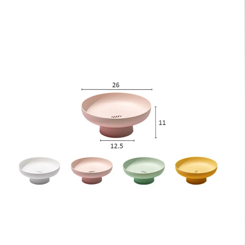 Nordic Style Fruit Bowl with Drain and Storage