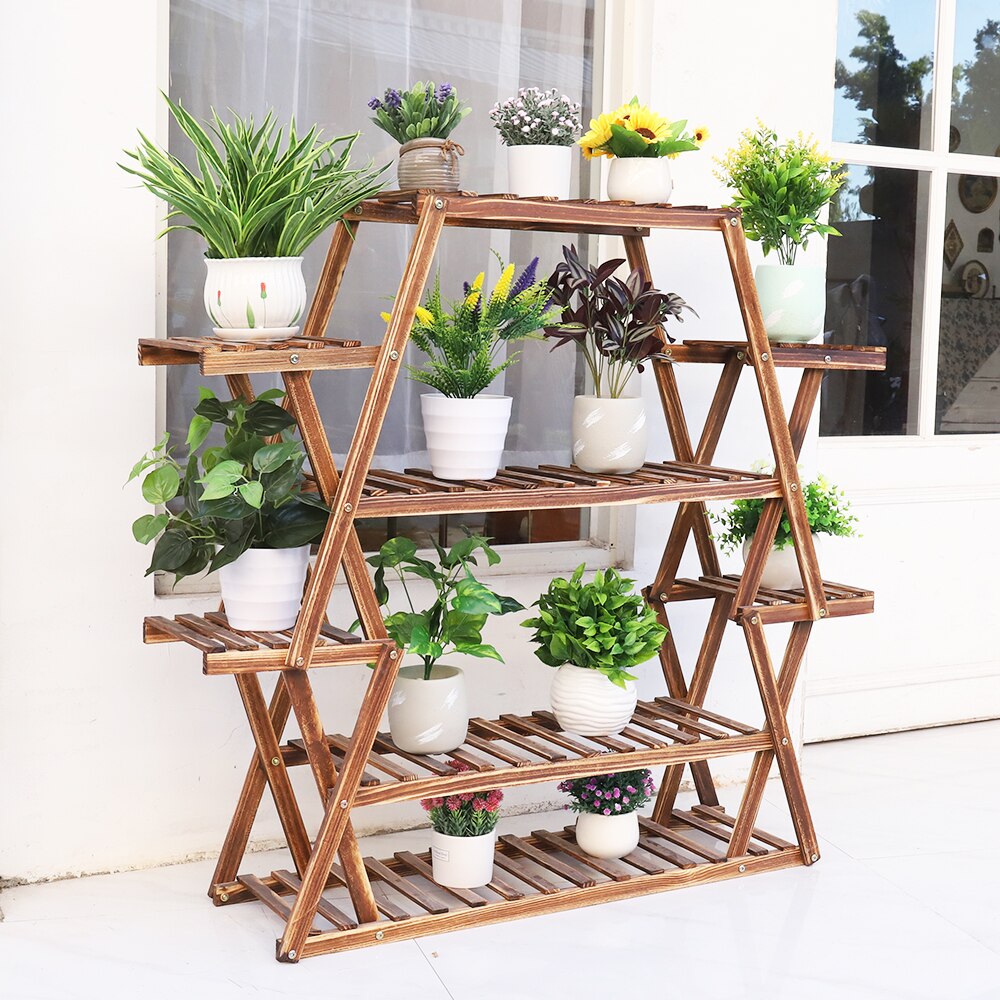 Pine Plant Stand (8 Tier)