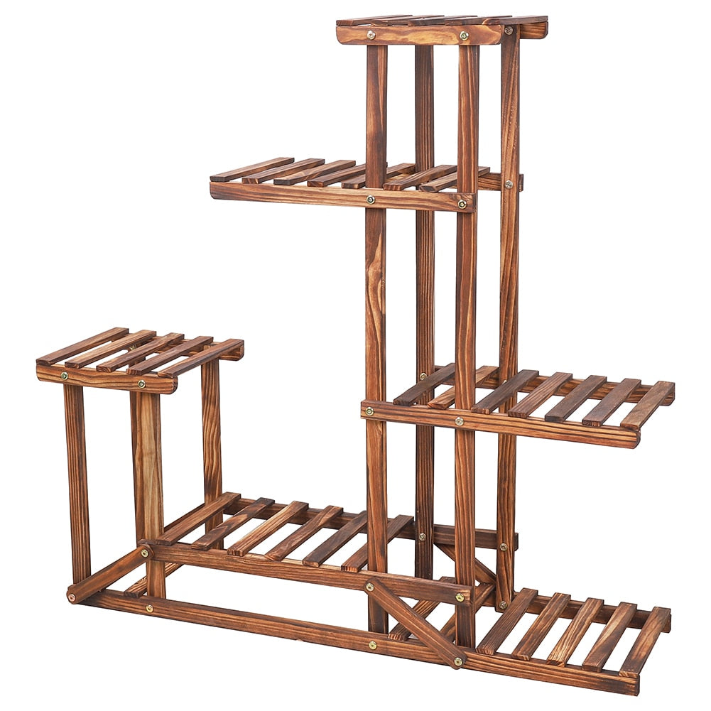 Pine Plant Stand (6 Tier)