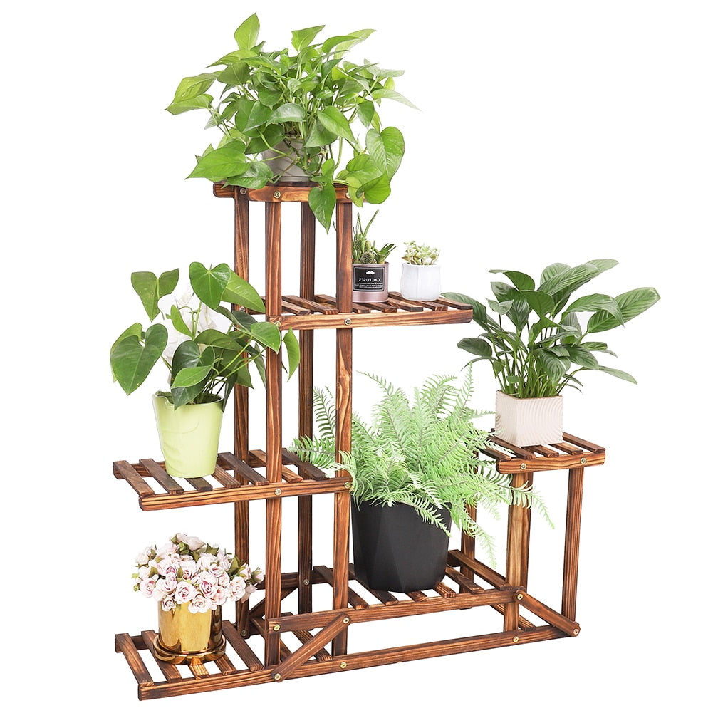 Pine Plant Stand (6 Tier)