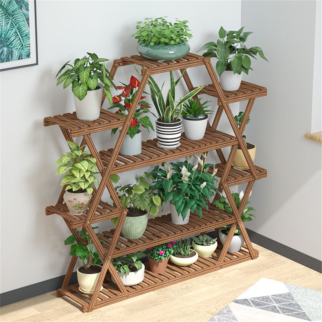 Pine Plant Stand (8 Tier)