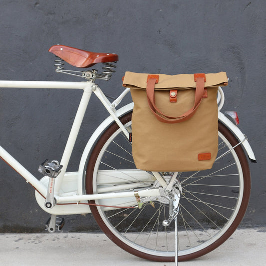 Tourbon Waxed Canvas Waterproof Bicycle Pannier