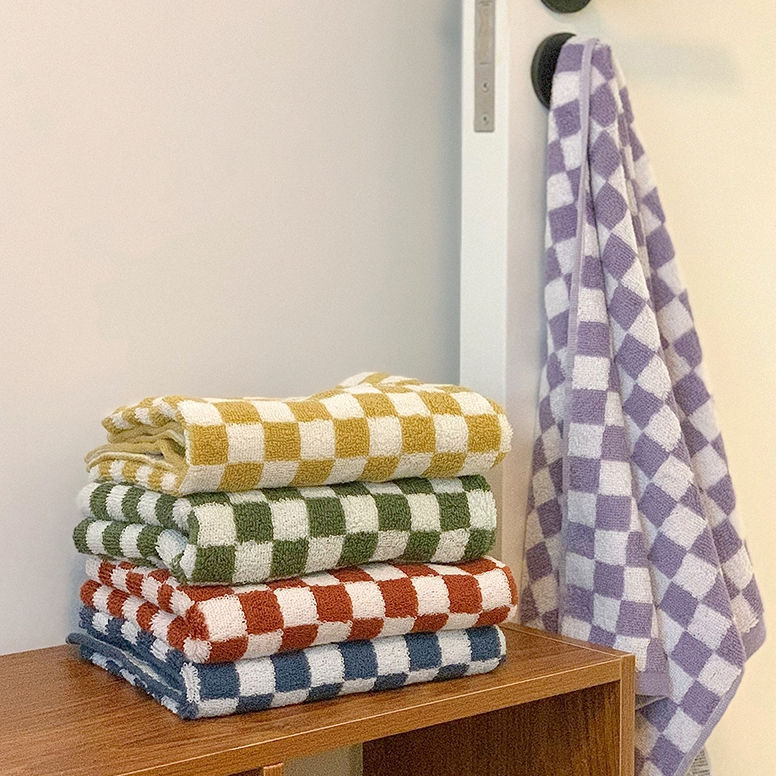 Retro Striped & Checkered Towels