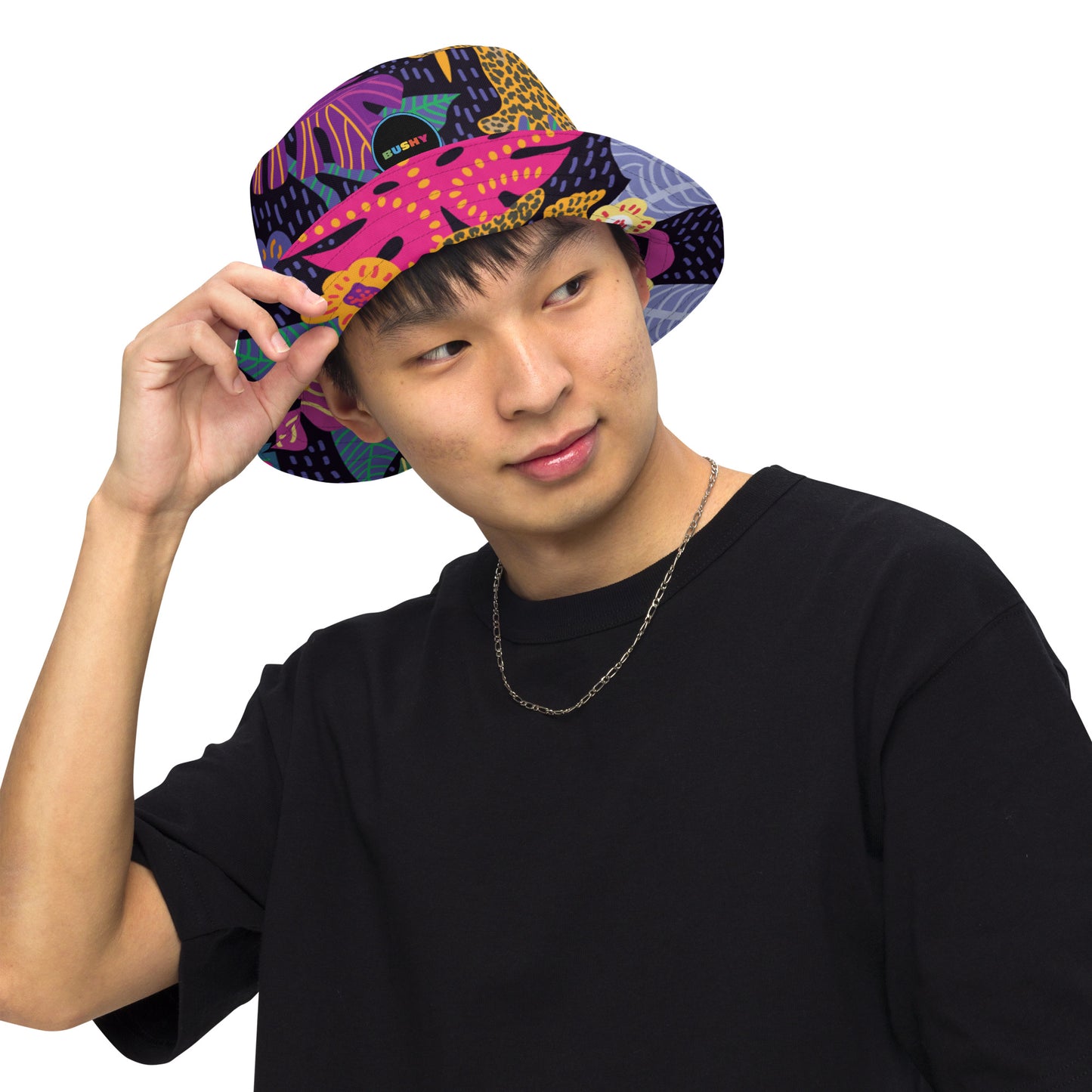 Bushy jungle bucket hat