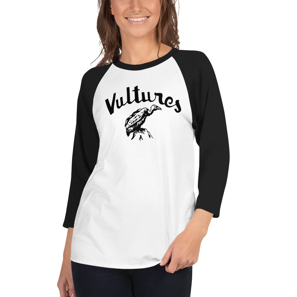 Debbie Harry 'Vultures' Raglan T - Shirt in Black, Red or Green (Unisex)